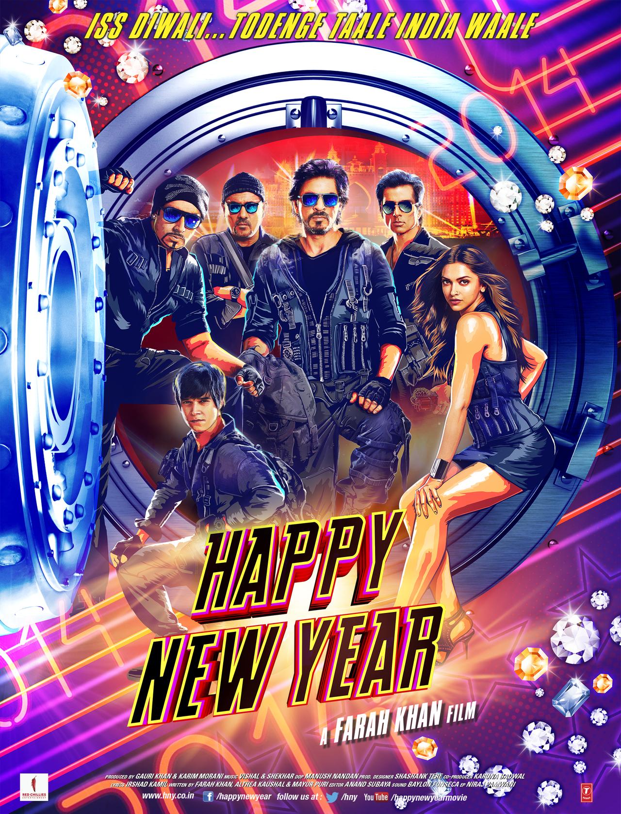 Happy New Year: Worldwide Gross: 408 Crores
Farah Khan-directed Happy New Year might not have received critical appreciation but the audience certainly enjoyed the film in theatres. Shah Rukh Khan, Deepika Padukone, Abhishek Bachchan, Boman Irani and Vivan Shah were in central roles. According to IMDb, it collected Rs. 408 crores globally